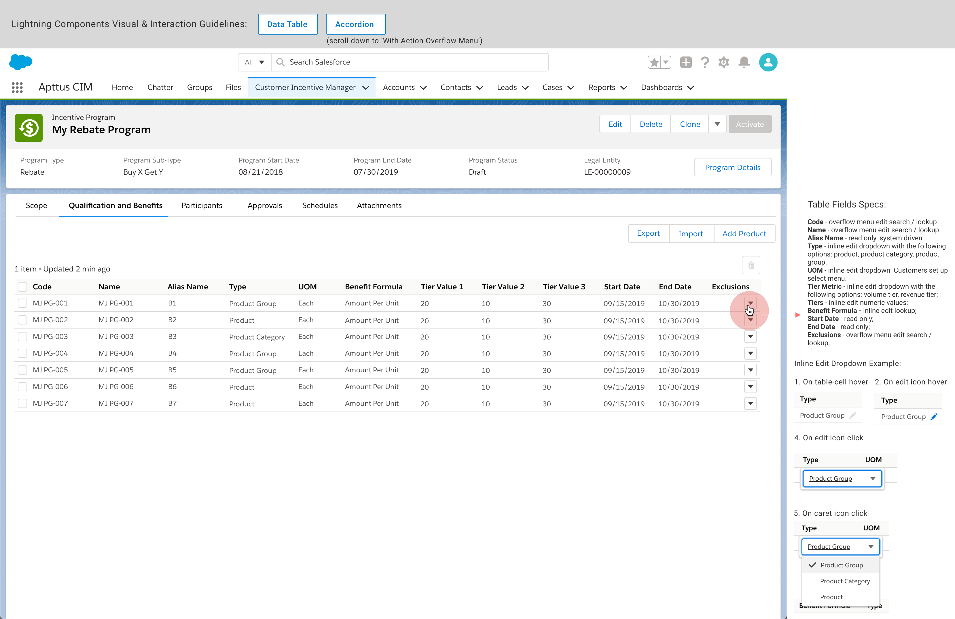 Mockup of future UI to be implemented.